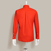100 Hands For Anderson Sheppard Handmade Flannel Shirt In Red