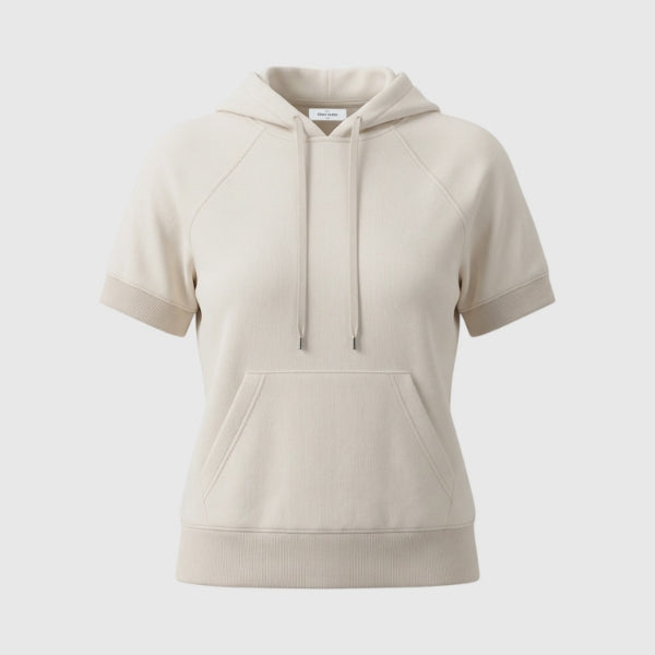 Jersey Short Sleeve Hoodie