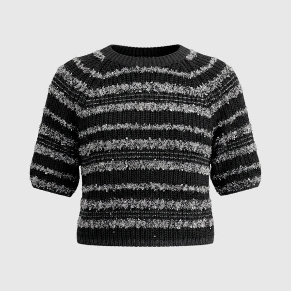 Pearl Stitch Knit T Shirt