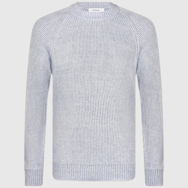 Ribbed crew neck