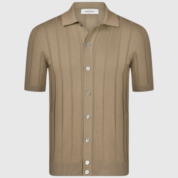 Ribbed knit shirt