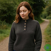 208 Granton Buttoned Sweater 100 Pure New Wool