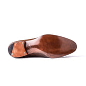 Elegant Split Toe Derby With Machine Stitched Apron