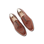 Five Eyelet Split Toe Derby In Mid Russian Calf