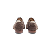 Half Brogue Derby In Milkchocolate Suede Leather
