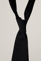 Grenadine Tie - Silk - Black