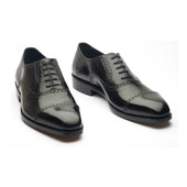 Bemer X Quarter Brogue Oxford Box Calf Hand Welted Classics