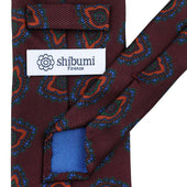 40oz Ancient Madder Silk Tie Hand Rolled