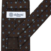 Floral Printed Silk Tie Hand Rolled