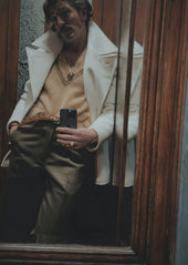 Ottone Coat In Textured Wool