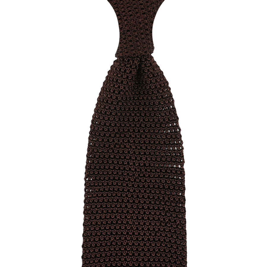 V Point Knit Tie Silk