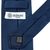 Plain Japanese Jacquard Silk Tie Hand Rolled