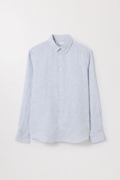 Stripe Linen Shirt Organic Linen Button Down Asket