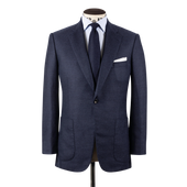 Cutaway Collar Single Cuff Shirt In Fine Stripe
