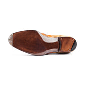Dress Loafer With Fringy Strap And Buckle Metal Tips Included