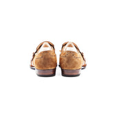 Dress Loafer With Fringy Strap And Buckle Metal Tips Included