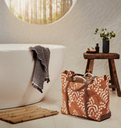 M S Lakeside Palm Jacquard Cuoio