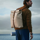 M S Rucksack Grand Herringbone Cuoio
