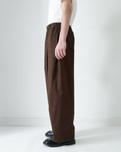 Box Pleat Trouser - Coffee