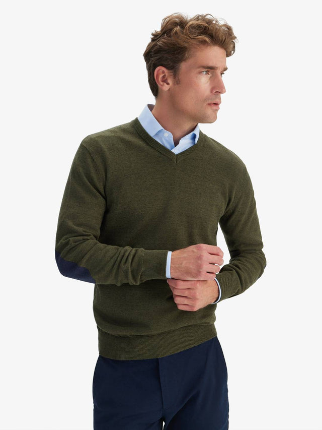Green Cotton Sweater