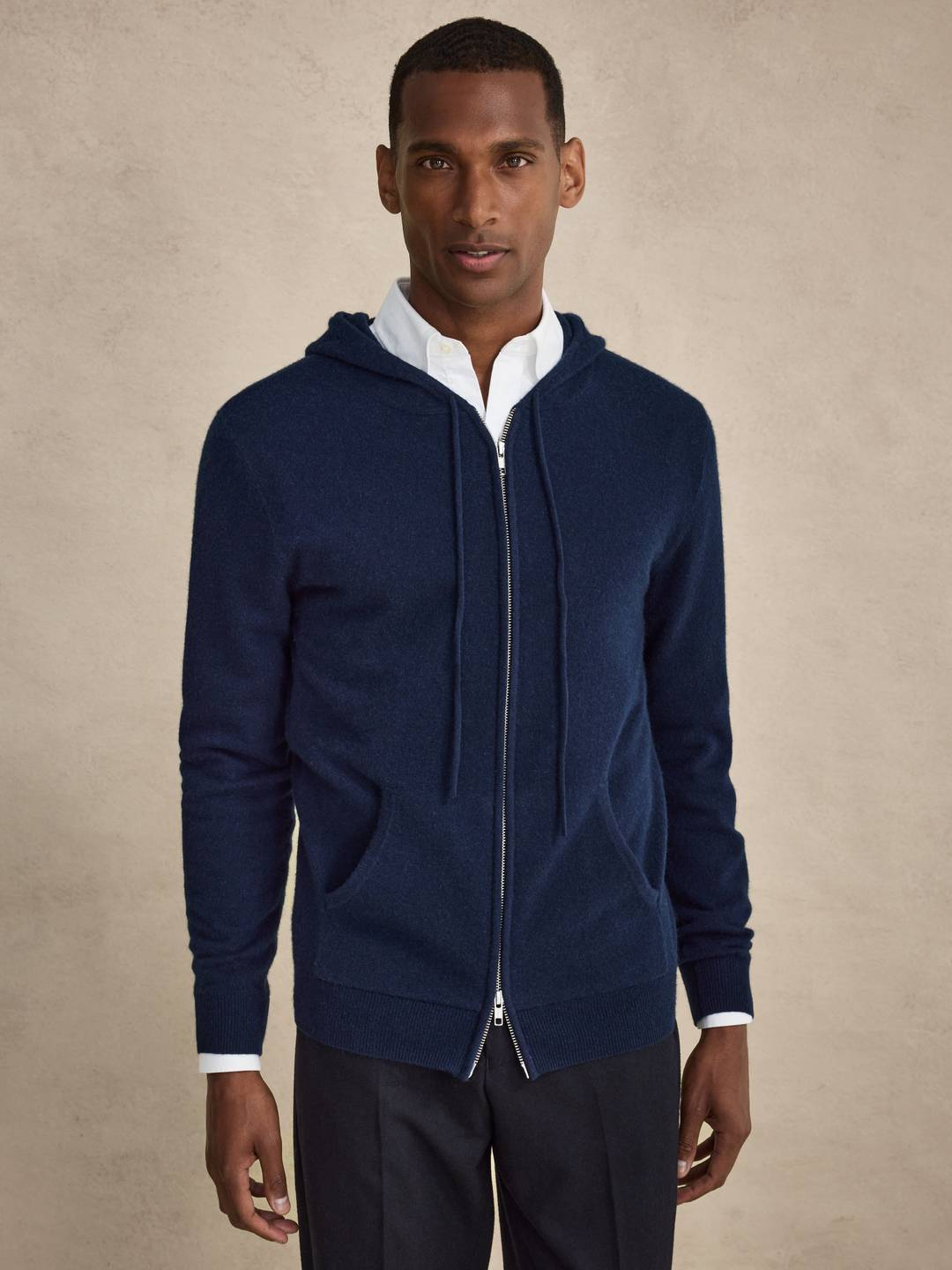 Blue Cashmere Hoodie