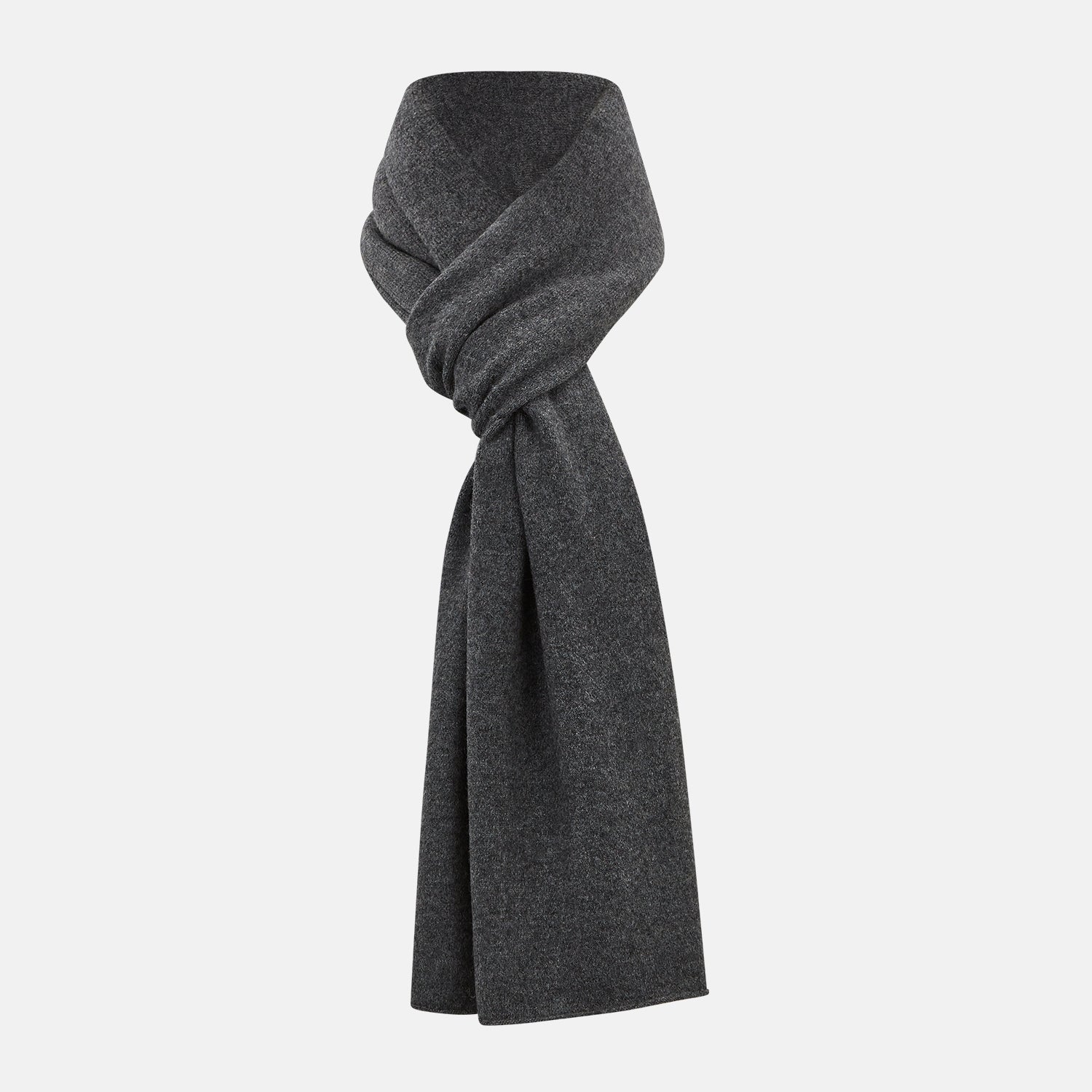 Plain Cashmere Knitted Scarf