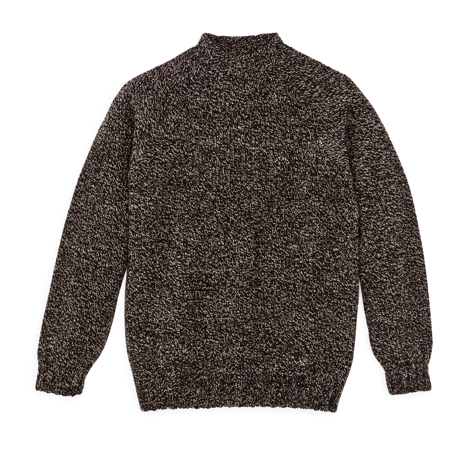 Heritage 3-gauge Wool Sweater - Brown / Oat Marled