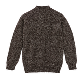 Heritage 3-gauge Wool Sweater - Brown / Oat Marled