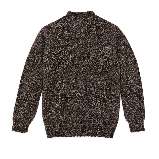 Heritage 3-gauge Wool Sweater - Brown / Oat Marled