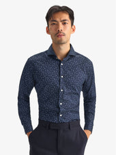 Dark Blue Print Shirt