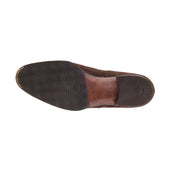 Elegant Oxford Boots In Dark Brown Suede Leather