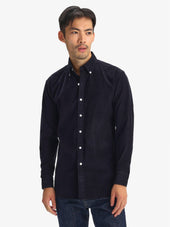 Navy Blue Corduroy Shirt
