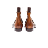 Chelsea Boots Elastic Sided In Light Brown Crust Calf Leather