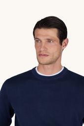 Garment Dyed Pima Cotton Crewneck Sweater