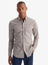 Blue & Brown Flannel Shirt