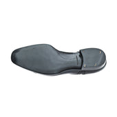 Half Brogue Saddle Derby In Crust Calf Leather