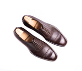Straight Toe Cap Oxford With Gimped Lines