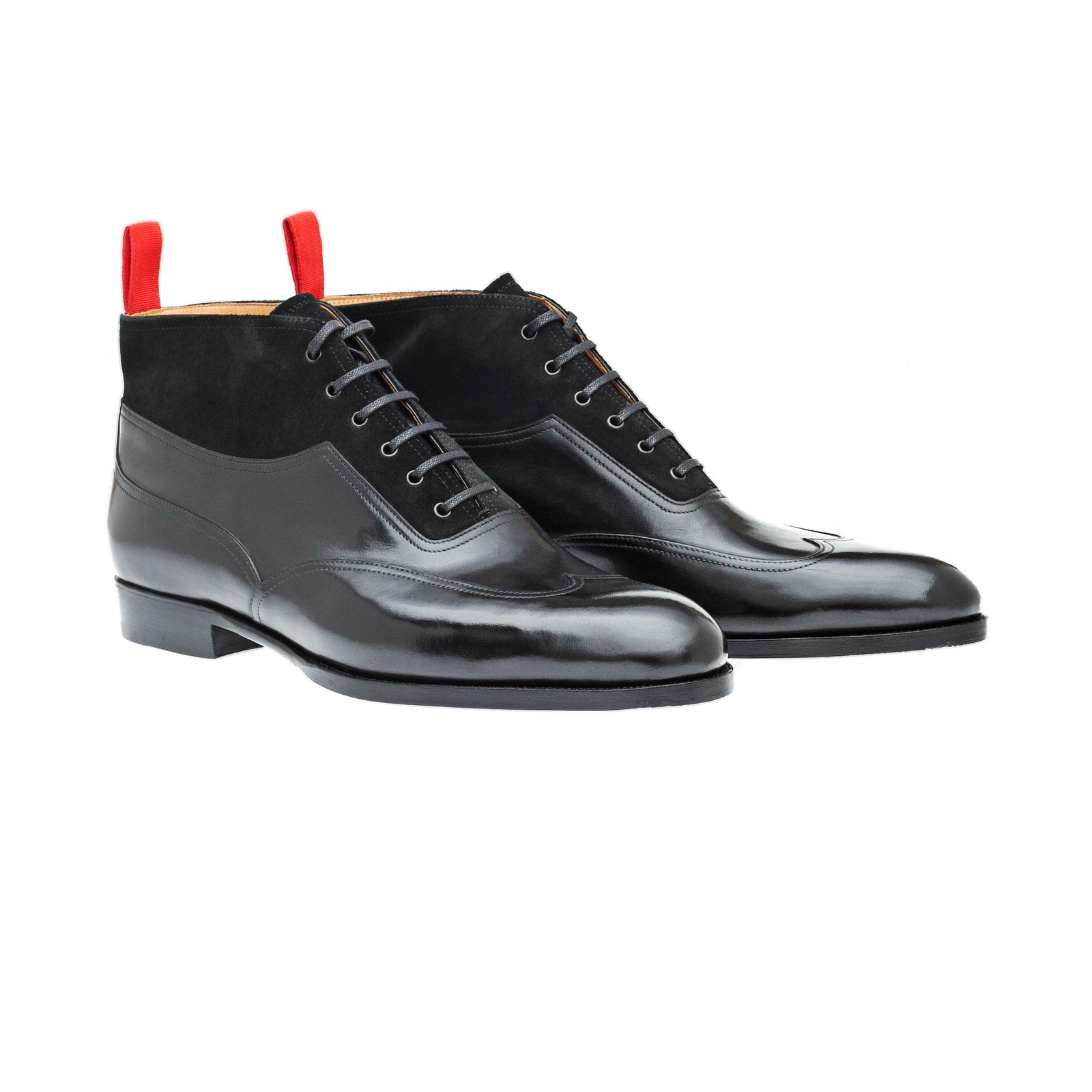 Long Wing Full Brogue Oxford Boots Slightly Shorter Shaft
