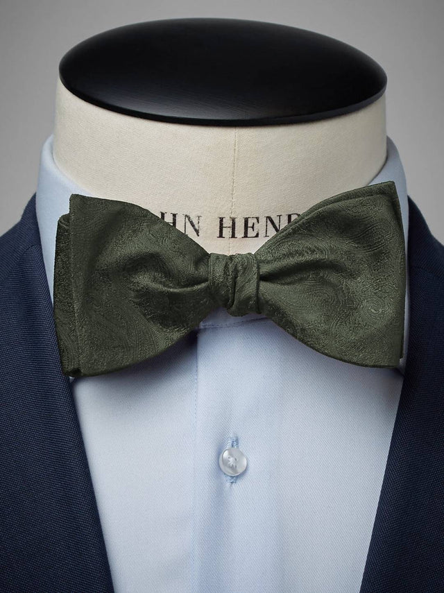 Olive Green Bow Tie