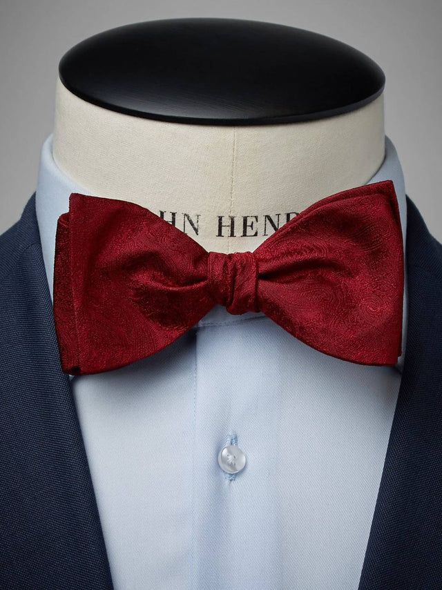 Burgundy Bow Tie
