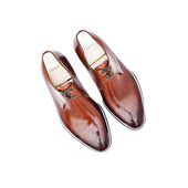 Two Eyelet Derby In Mid Russian Calf Leather