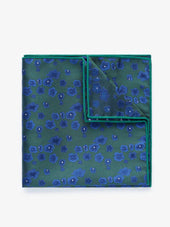 Green & Blue Silk Handkerchiefs