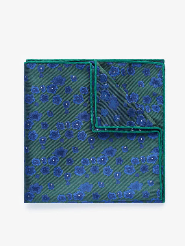 Green & Blue Silk Handkerchiefs