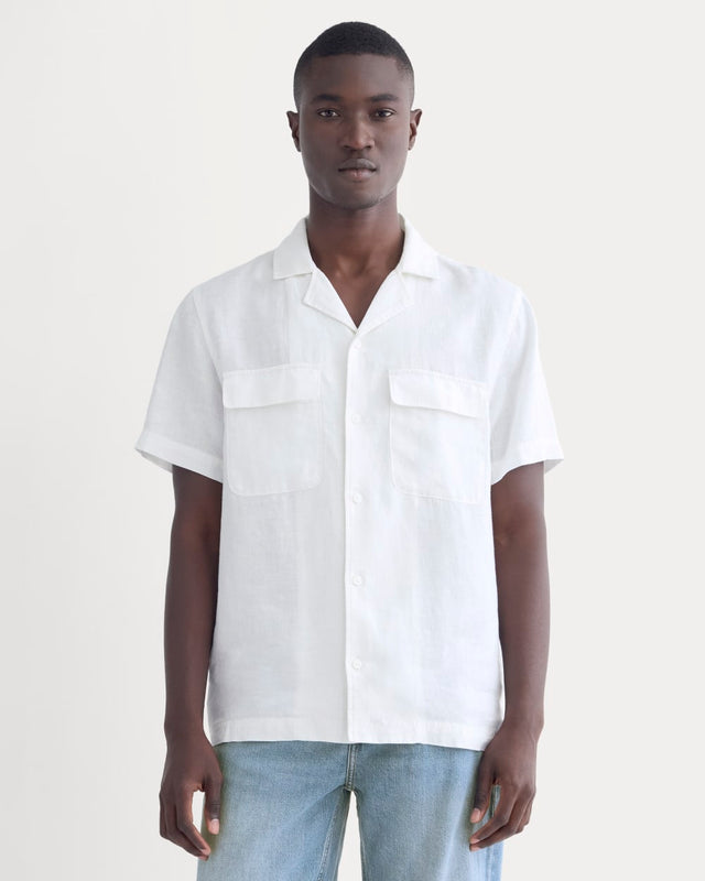 The Resort Shirt in Linen | White