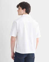 Cropped Resort Shirt | White