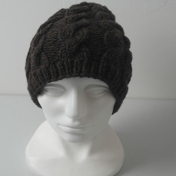 21A Cabled Hat - 100% Rennies Shetland
