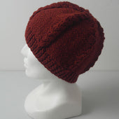 21e Cable Reverse Stocking Stitch Hat 100 Shetland