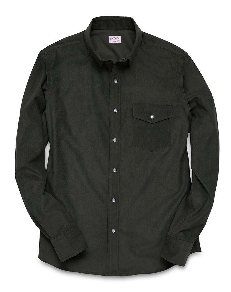 Pearl Snap Micro Corduroy