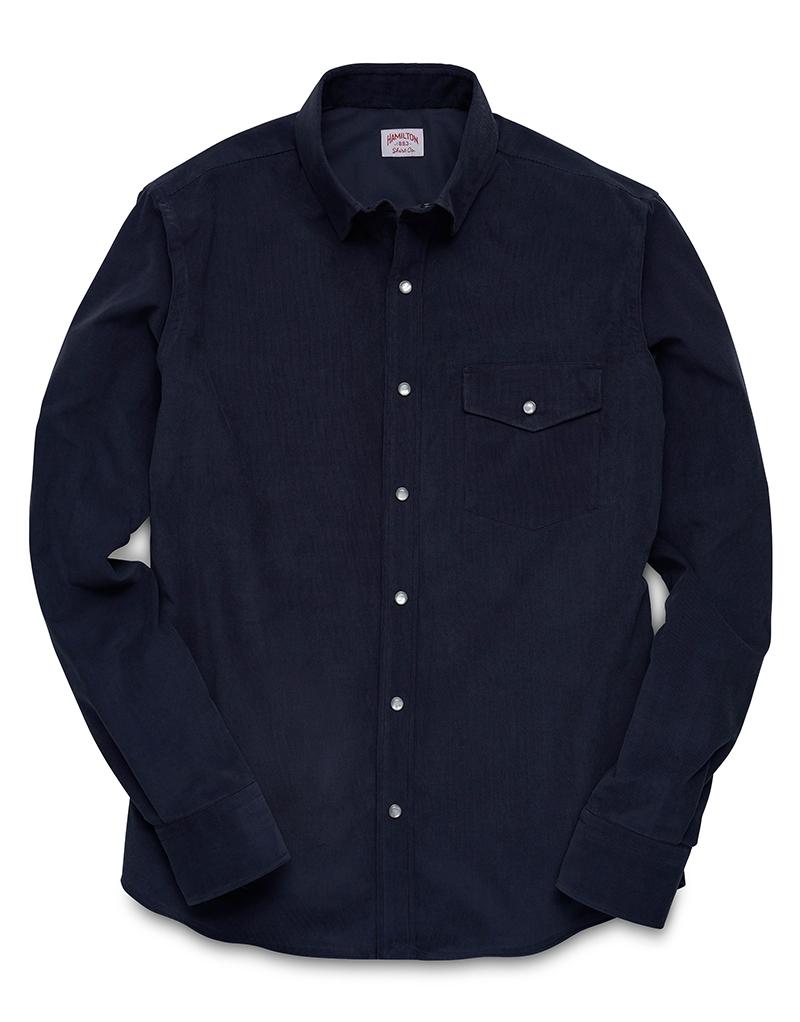 Pearl Snap Micro Corduroy