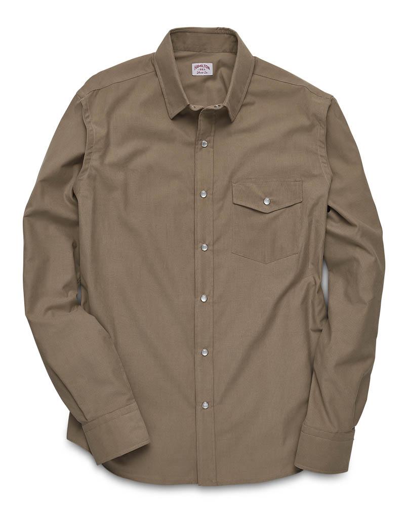Pearl Snap Micro Corduroy